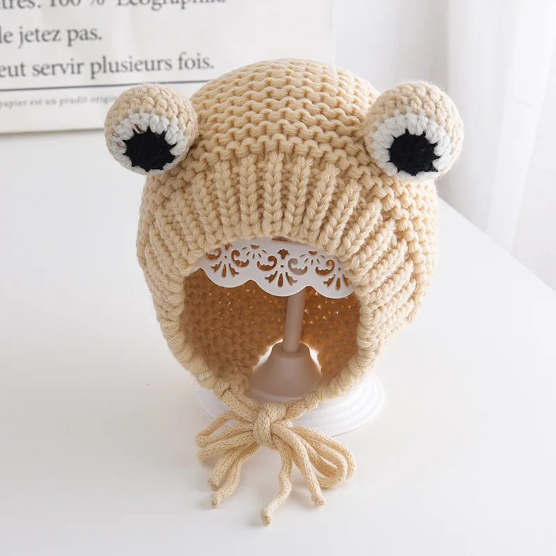 Ensemble pour enfant 4 à 10 ans - bonnet et tour de cou grenouille -  original, mignon et humouristique - pièce unique artisanale - automne /  hiver - laine acrylique : accessoires-chapeau-et-bonnet par  ariellefaitalamaison