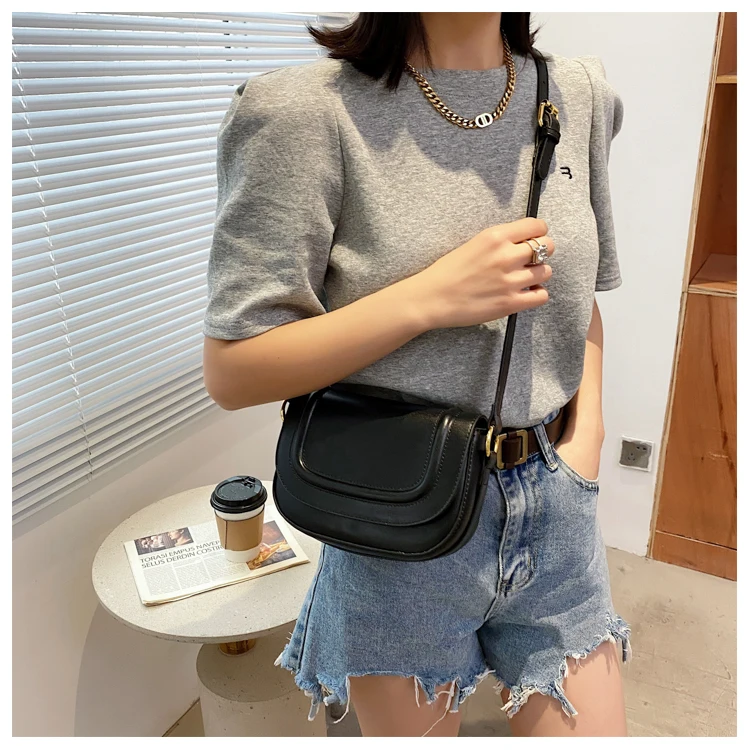 nova moda simples bolsa de ombro único