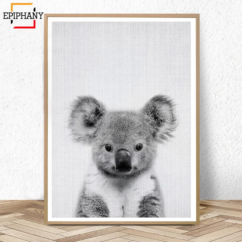 

Koala Print Australian Animal Nursery Decor Nordic Wall Art Painting Picture Baby Animals Posters and Print Kids Room Decoration