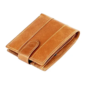 

2020 New Small Wallet Genuine Leather Men Wallets Hasp Coin Purse Quality Short Male Money Bag Rifd Cow Leather RFID Card Wallet