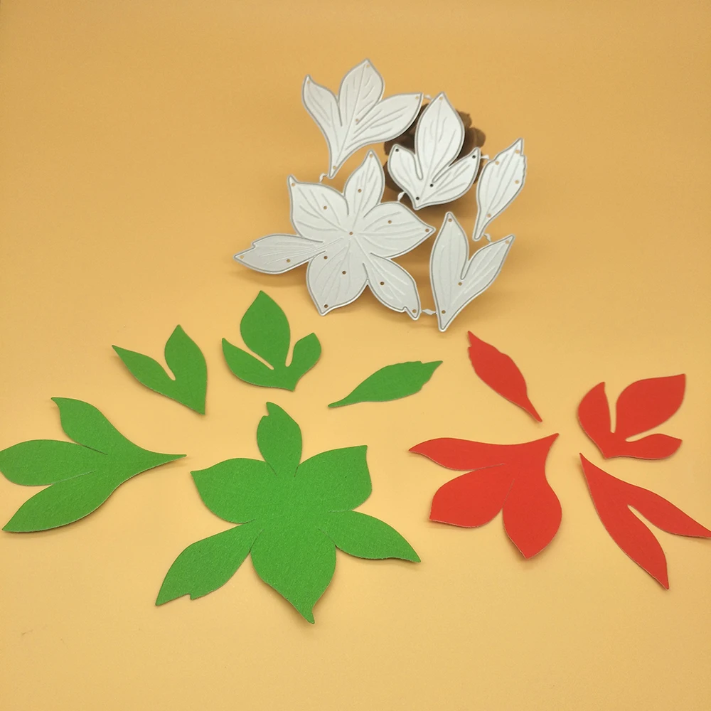 

New Christmas leaf, leaf metal cutting dies, photo album cardboard DIY gift card decoration embossing crafts