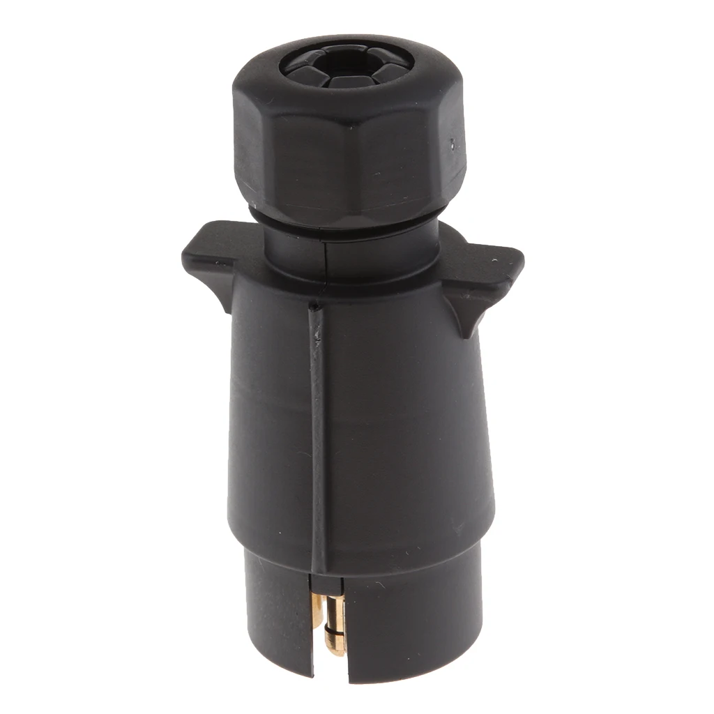 

7 Pin Trailer Caravan Electrics Lighting Euro Towing Plug Adaptor TS02D