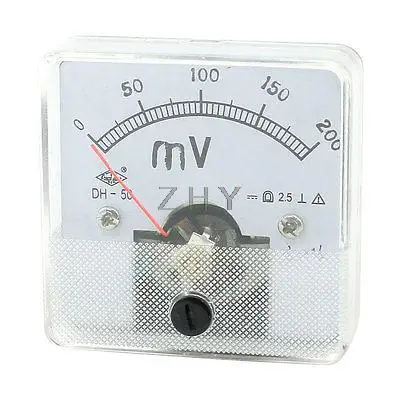 

Square Shaped Voltage Panel Meter Voltmeter DH-50 DC 0-200mV