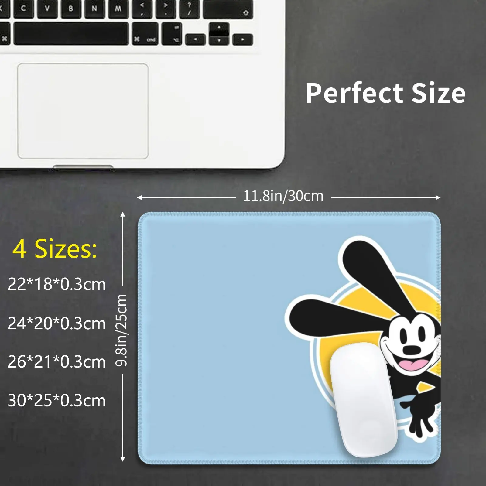 Oswald , Happy Mouse Pad Stampa Fai Da Te Oswald Rabbit Lucky Rabbit Rabbit Bunny Animation Retro