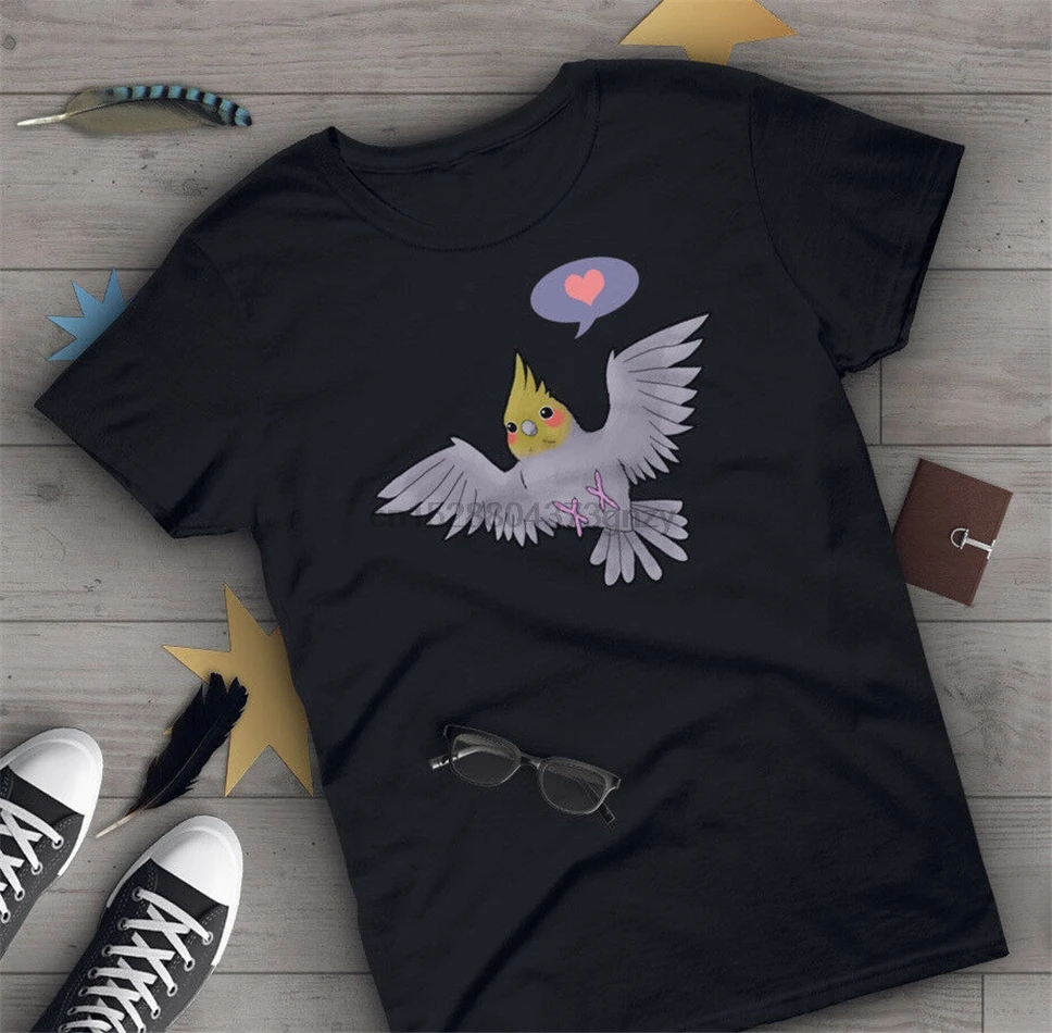Футболка Cockatiel на заказ SML1 3Xl мужская женская попугай любовник птица подарок