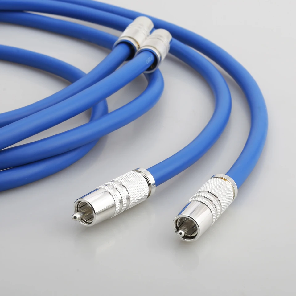 Coppia cavo HiFi argento puro da RCA a XLR maschio