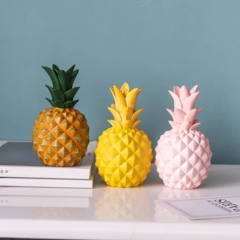 

Nordic Piggy Bank Pineapple Shape Decoration Crafts Piggy Coin Bank Living Room Home Porch Cabinet Crafts Desktop Display Props