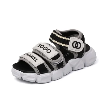 

2019 Summer Kid's Shoes Sandals Hook & Loop Round Toe Casual Fashion Flat Heels Non-slip 2019126