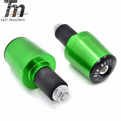 Motorcycle 22MM Handlebar Grips Handle Bar Cap End Plugs For Kawasaki NINJA 300 250R ZX636R ZX6RR 400R Yamaha MT 07 MT 09