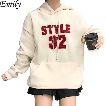 

Women Hoodies Sweatshirt 2020 Spring Casual Long Sleeve Pullover Pockets Hooded Hip Hop Streetwear Jumper Tops