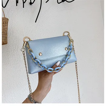 

Mini Chain Flap Bag for Women 2020 Summer Chain Crossbody Bags PU Leather Handbags Women Designer Bag Sac A Main Femme Women Bag