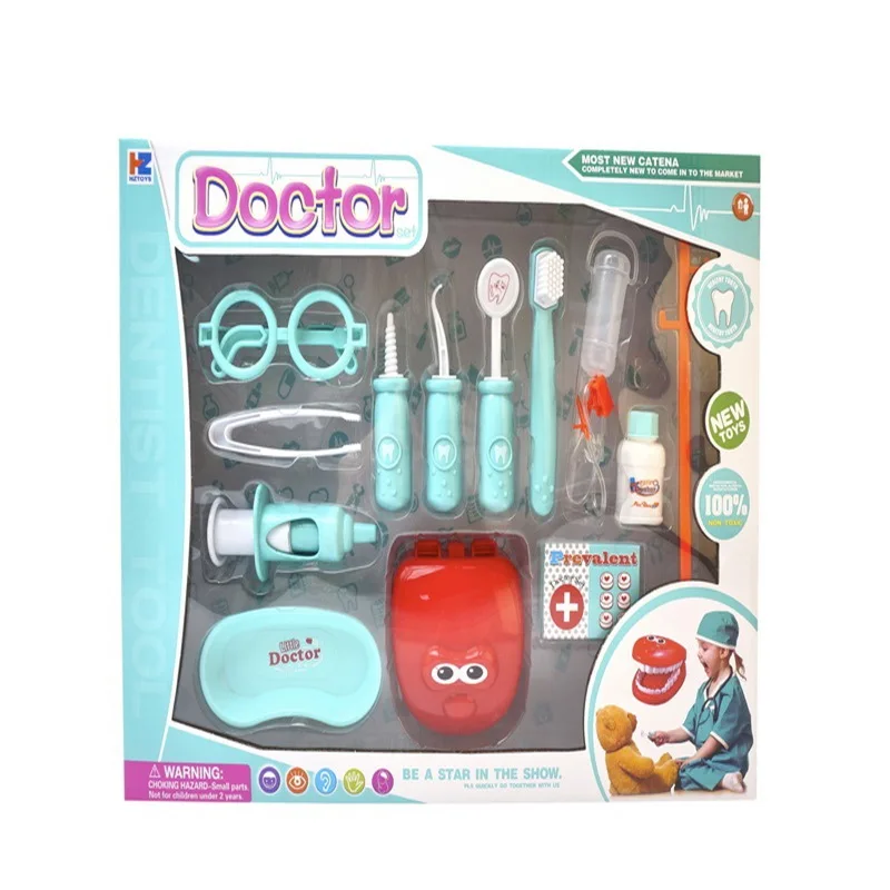 

Educational Model Children Play House Toys Doctor Set Toy Dentist Character Play Tool Tooth Model Toy