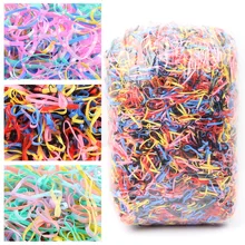 Детская лента для завязывания волос, одноразовая, крепкая, черная и белая, с рисунком, лента для волос, корейский стиль, аксессуары для волос, не