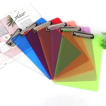 

4PCS A4 Paper Folder Writing Board A4 File Clipboard Scale Measuring Writing Splint File Clip Writing Hardboard Portable Tablet