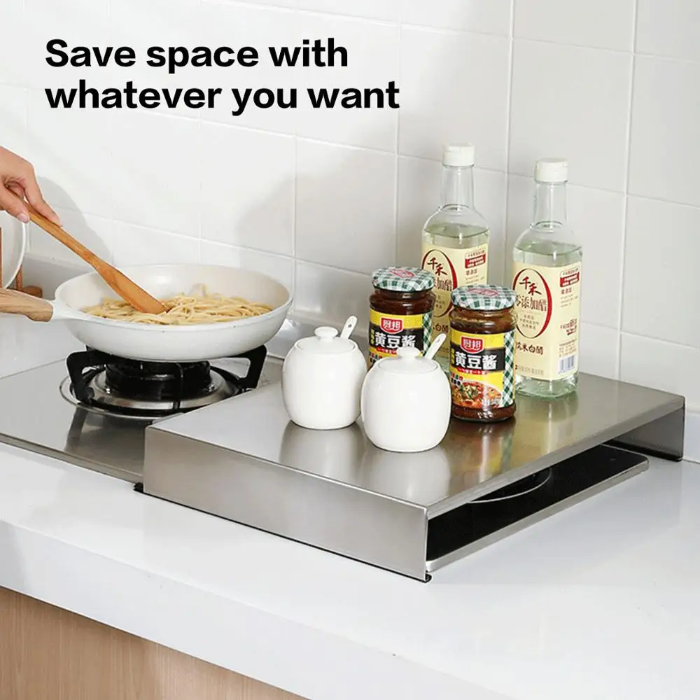 

Stainless Steel Kitchen Shelf Household Microwave Oven Induction Cooker Oven Gas Stove Countertop Storage Rack