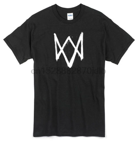 Watch Dogs Logo T-Shirt black new hacker game Cool Casual pride t shirt men Unisex Fashion tshirt free shipping funny tops | Мужская