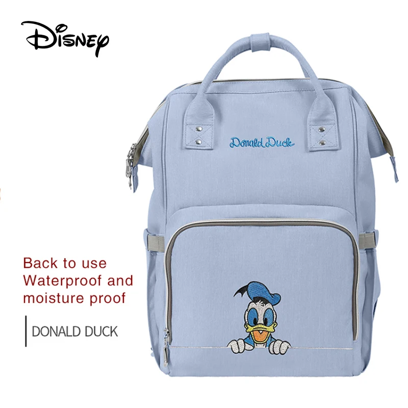 

Disney Mommy Diaper Bags Mother Large Capacity Travel Nappy Backpacks with anti-loss zipper Baby Nursing Bags Dropship DS8011