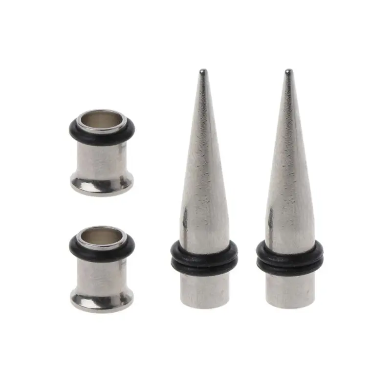 Gauge 7mm Pair of 316l Steel Tapers and Tunnels Ear Stretching Kit Body Jewelry | Украшения и аксессуары
