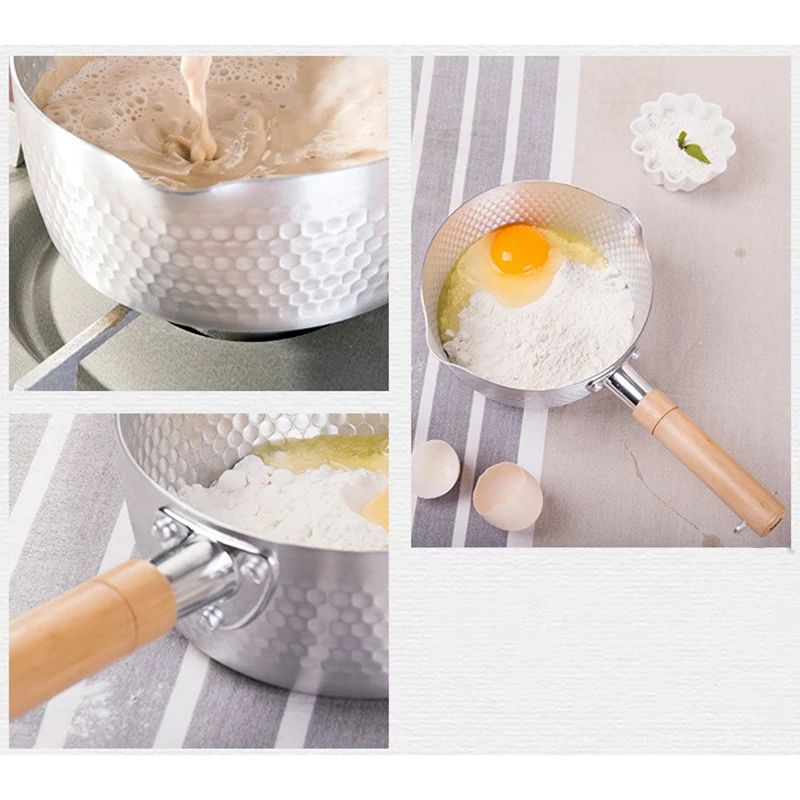 SANQ японский стиль Снежная сковорода кастрюля антипригарная сковорода горшок для лапши молочный горшок деревянная ручка горшок домашняя кухонная утварь кухонные инструменты