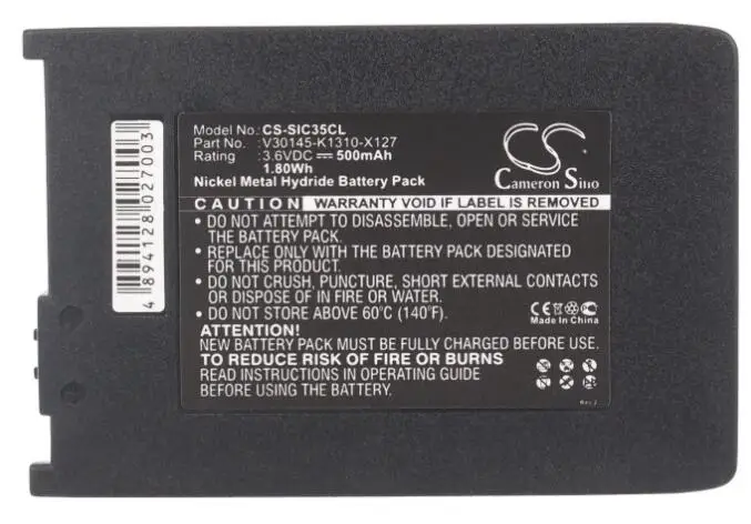 Cameron sino 500 мАч батарея для SIEMENS Active M1 Gigaset 4000 micro 4000L micro L36880-N5401-A102 V30145-K1310-X125