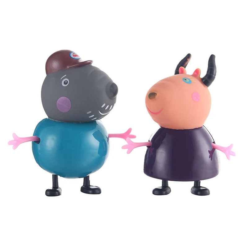 Оригинальные куклы Peppa Pig, Джордж, 25 шт., набор, фигурки из аниме, игрушки из мультфильма, семейные друзья, Свинка Пеппа, вечерние игрушки для детей, подарок на день рождения, Рождество