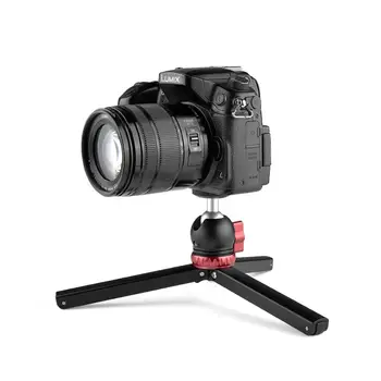 

YELANGU T1 Ball Head Camera Mount with 1/4" Hotshoe Mount Adapter 360 Degree Rotating Swivel with Camera and Phone