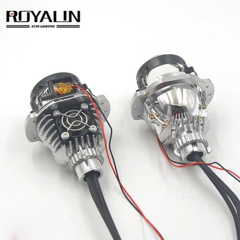 

ROYALIN Bi-LED Headlight Projector Lens 1.8 inch Full Metal W/ Hi/Low Beam For H1 H4 H7 Car Motorcyle Light Retrofit