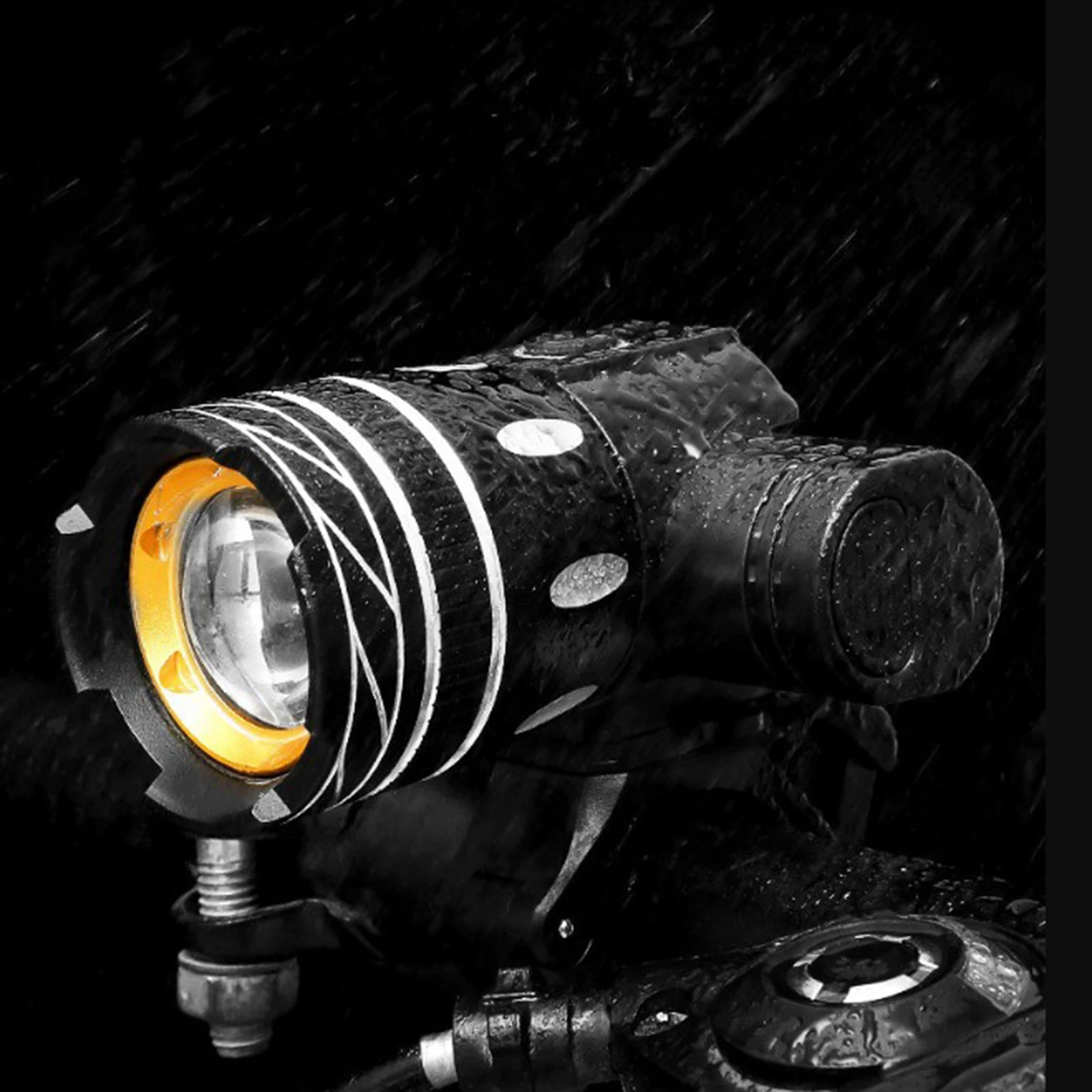 USB Charging Cycling Mountain Bike Headlight Bike Front Light Torch Flashlight