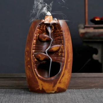 

Backflow Censer Smoking Flow Ceramic Incense Holder Decoration for Home Office Best Price
