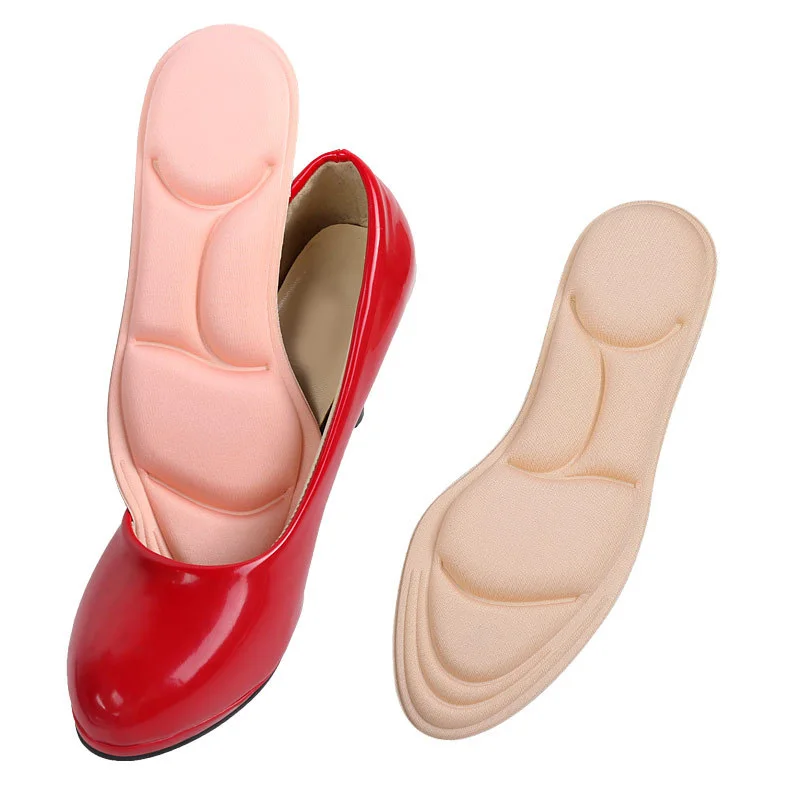 

4D Flock Memory Foam Orthotic Insole Arch Support Orthopedic Insoles Pads
