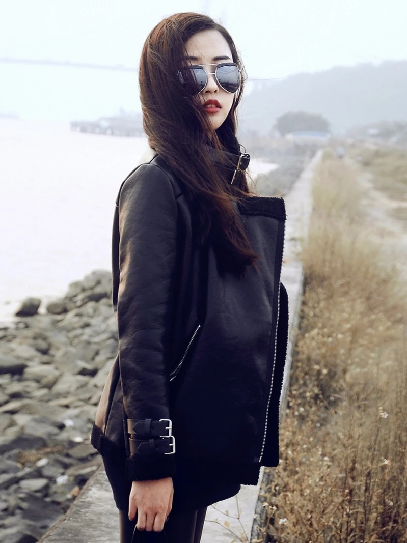 Теплые женские зимние сапоги в байкерском стиле бархатная куртка женский короткий топ с воротником с мехом на капюшоне, теплая бархатная куртка куртка-бомбер с NS9105