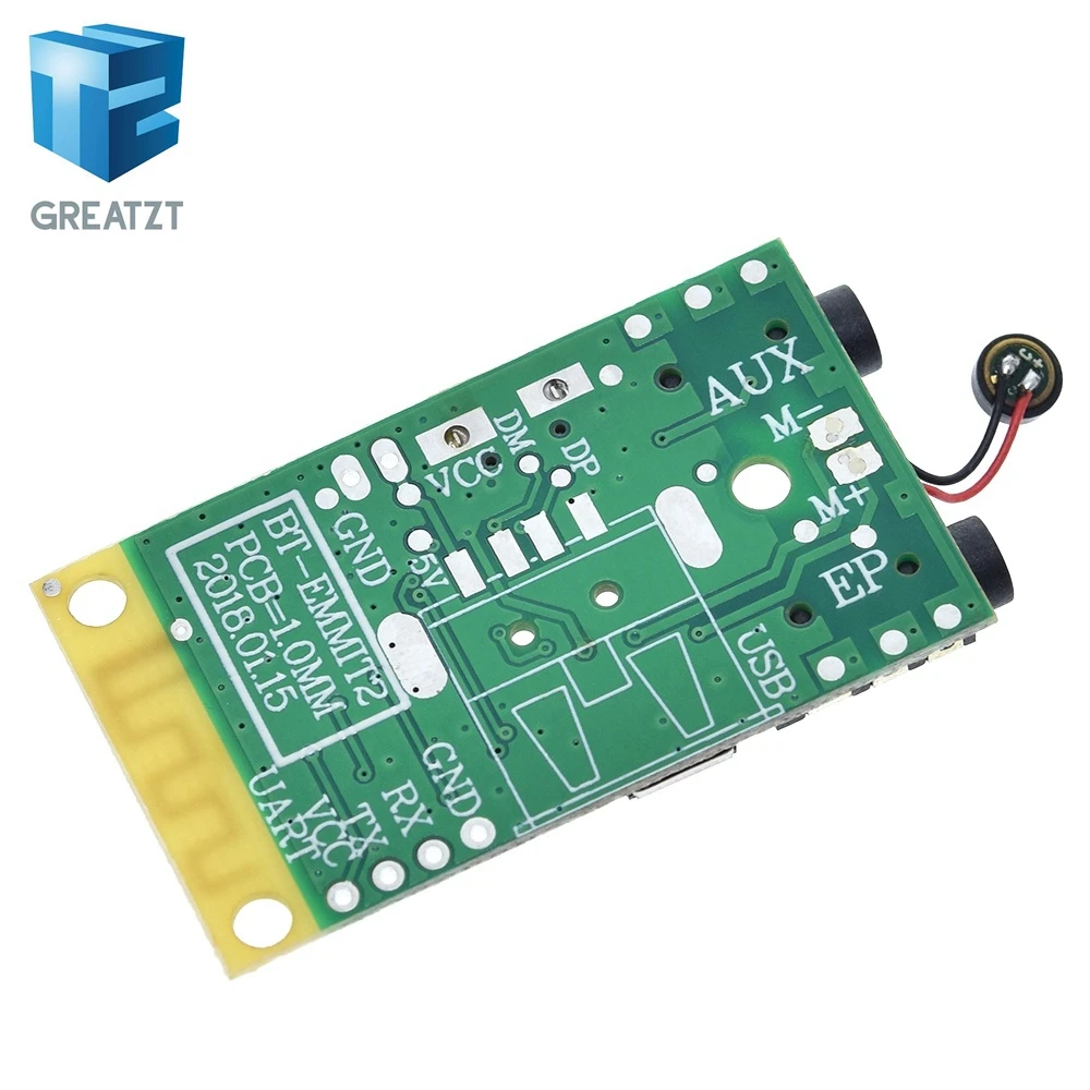 Bluetooth 4,2 аудио передатчик приемник 3,7 В~ 5 в 10 м расстояние MP3 декодирование беспроводной модуль колонки diy 3,5 мм аудио
