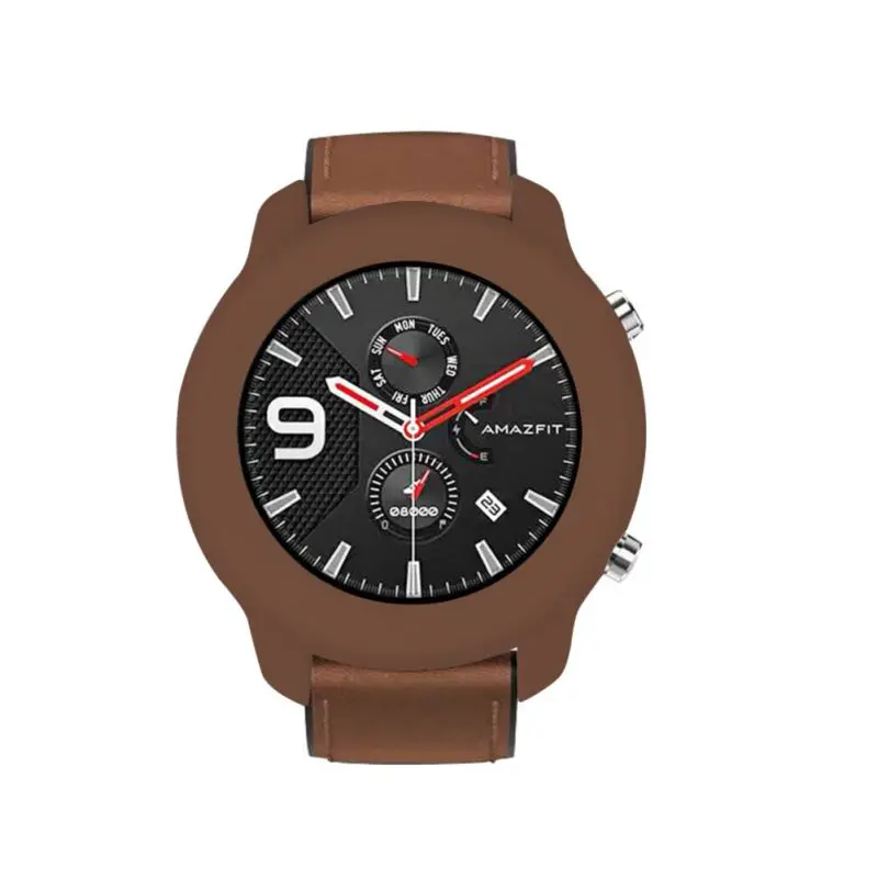 Retro Anti-fall Color Watch Protective Case Protector Soft Silicone Smartwatches Cover For Huami Amazfit GTR(47mm) Accessories