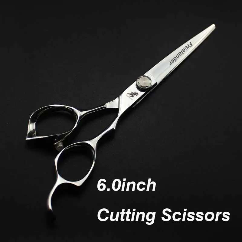 Cutting Scissors 6 дюймов профессиональный комплект для ухода за шерстью домашних животных, прямые ножницы и изогнутые части freelander - Цвет: Cutting Scissors