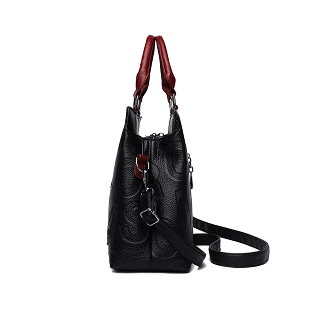 PU Leather Casual Crossbody Bags for Women Ladies Luxury Designer Tote Handbag Female Large Capacity Travel Shoulder Bag Sac 3