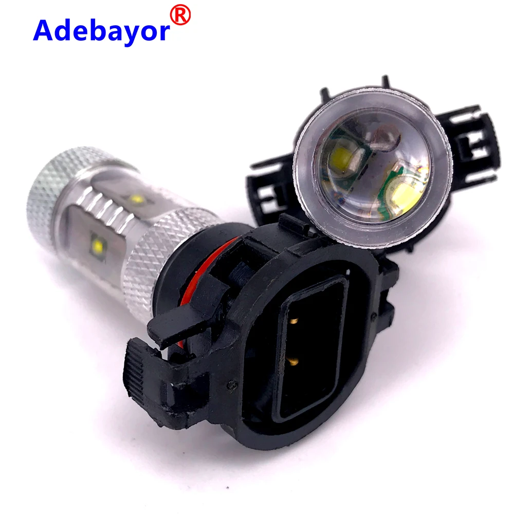 Adebayoy 2 шт. H16 30 Вт Светодиодный 6000K белый Авто 12V светодиодные фары Противотуманные фары для автомобиля светильник s бег Светильник лампы