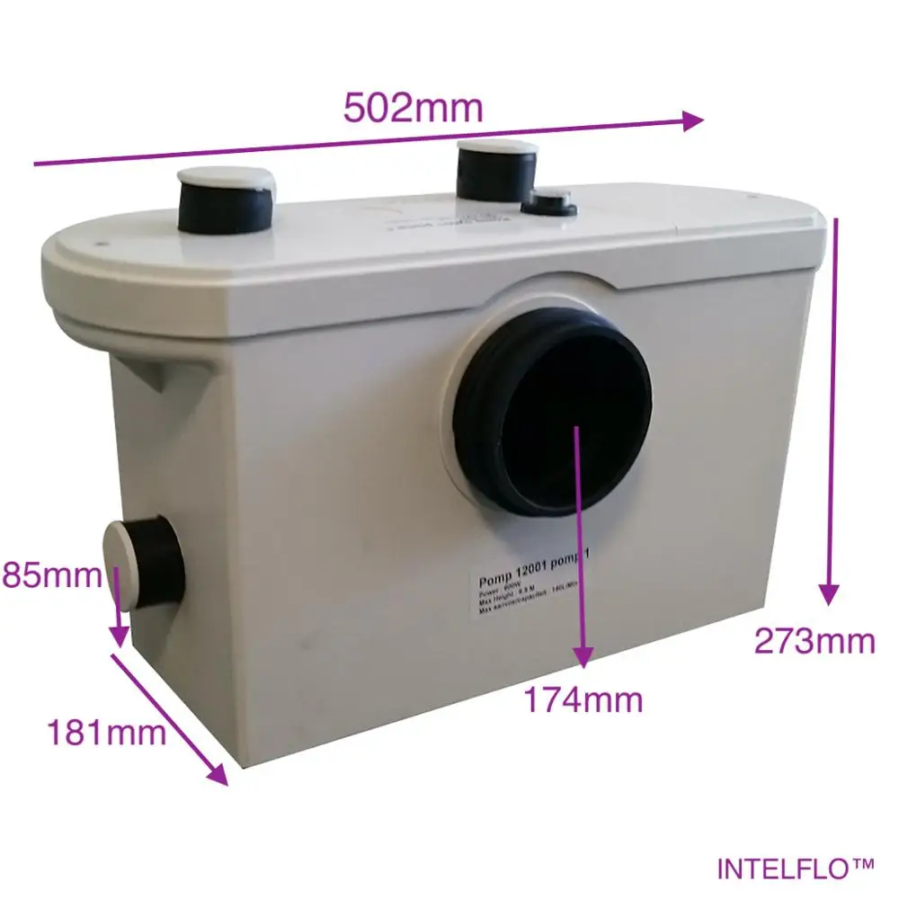 

Free shipping!! Bathroom macerator pump with AC 220V use for behind the toilet