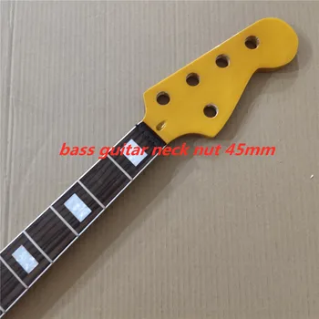 

Yellow gloss Maple 20 frets bass guitar neck part 5 string rosewood fingerboard 34 inch