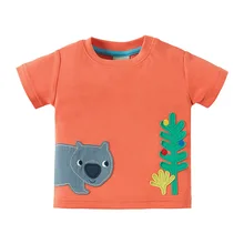 Летняя новая стильная Брендовая детская одежда в европейском и американском стиле; Базовая рубашка для детей; футболка для мальчиков с короткими рукавами из чистого хлопка