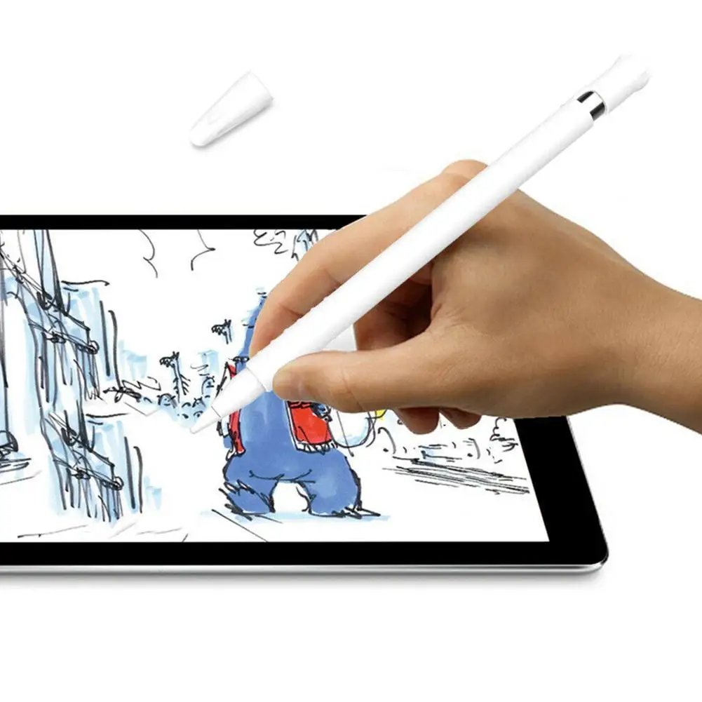 Цветной Мягкий силиконовый чехол для карандаша, совместимый с iPad, стилус, защитный чехол