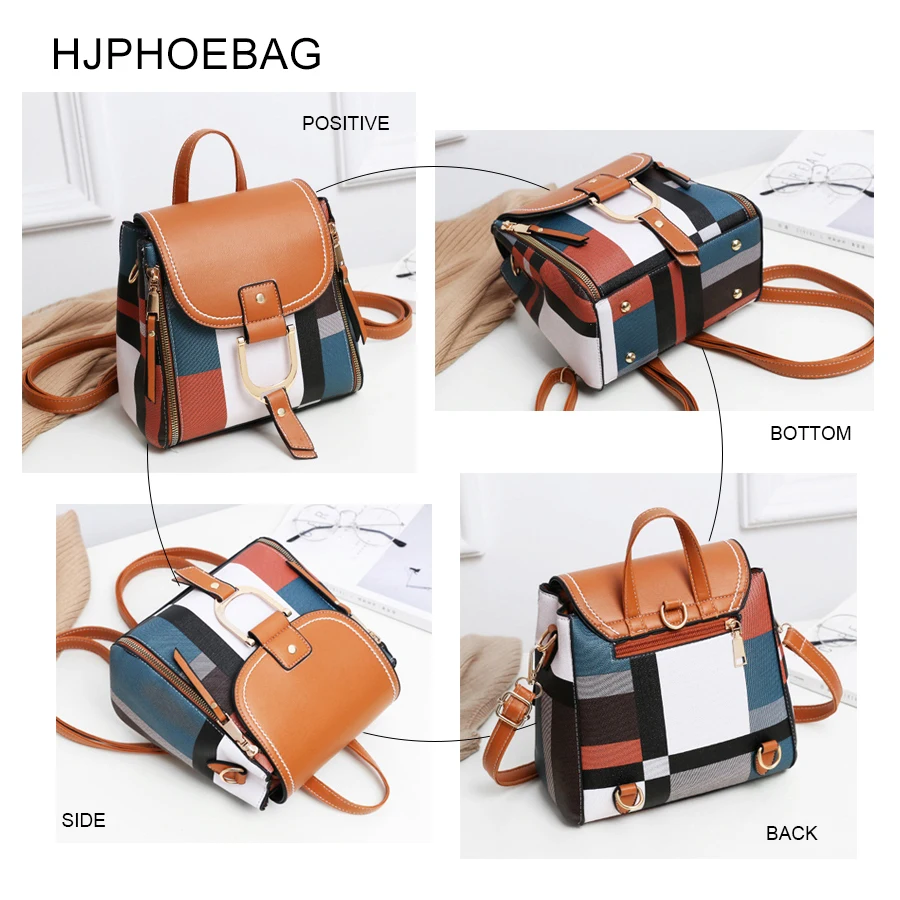 HJPHOEBAG Модные женские рюкзаки из искусственной кожи женские школьные сумки для девочек-подростков дорожные сумки на плечо mochila YC255
