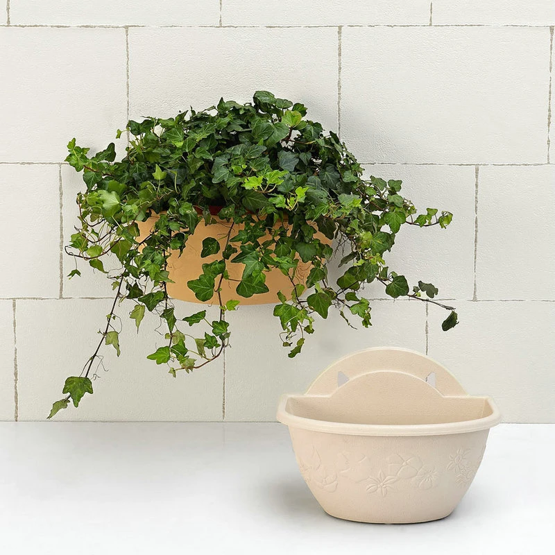 Flower Plant Pot Plastic Planter Basket Lightweight Wall Mounted 28*18.5*20cm Durable Useful