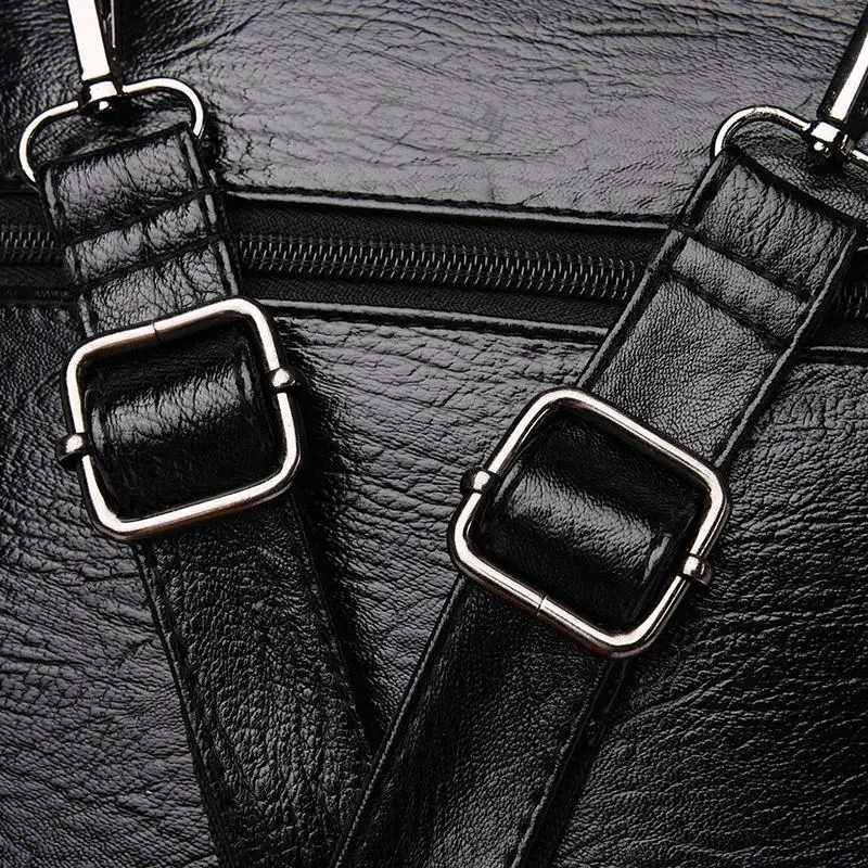 Винтажные женские кожаные рюкзаки высокого качества, многофункциональные рюкзаки для женщин, большая сумка для книг, Женская дорожная сумка