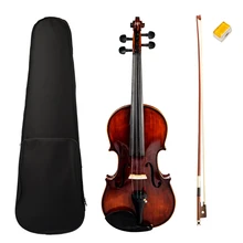 Полный 4/4 акустический скрипичный набор с чехлом лук канифоль для начинающих студентов подарок
