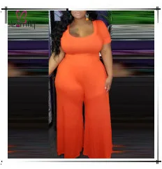 Комплект размера плюс 4xl 5xl, Женский комплект из 2 предметов, большой размер, женский летний эластичный жилет, юбка, комплект из двух предметов, женская одежда, Оранжевый Комплект