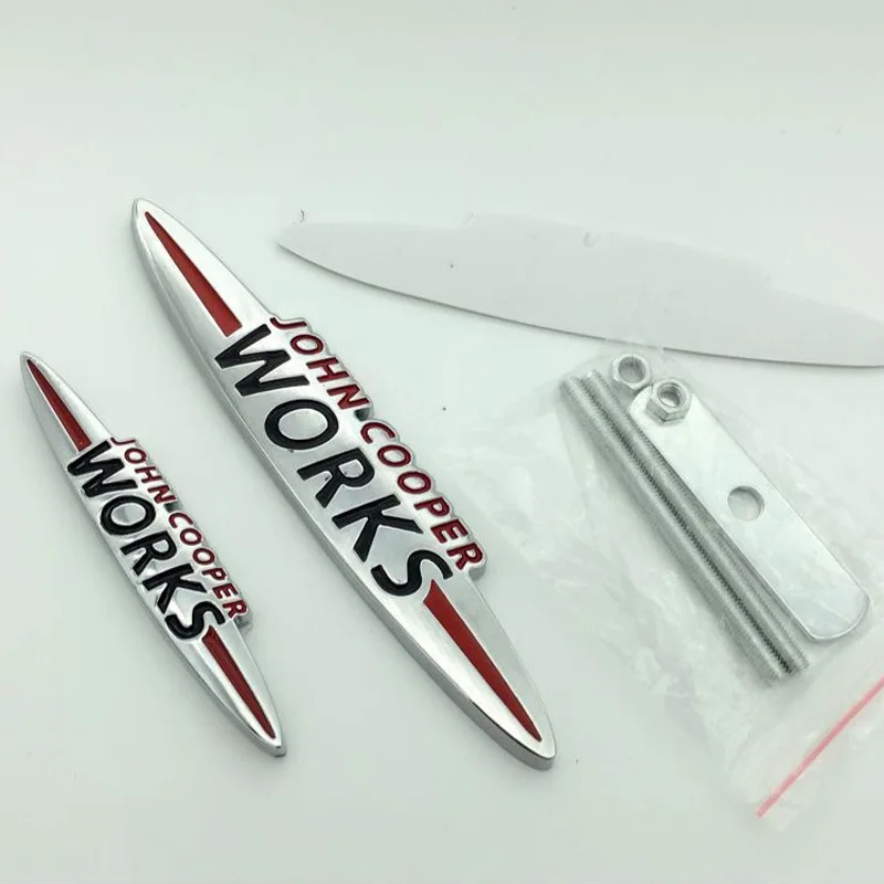 

1pcs metal zinc alloy Car grill stickers Rear body badge emblem stickers car styling for John cooper works BMW MINI JCW Cooper
