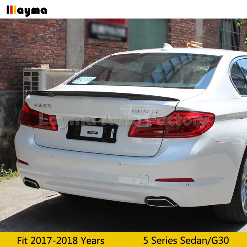 Стильный спойлер для багажника из углеродного волокна BMW 5 серии G30 525i 530i 540i 2017 2020