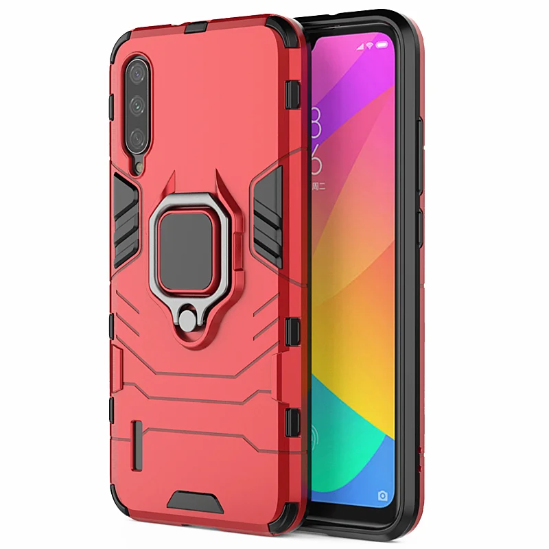 Xiaomi Mi 9 Lite A3 Lite Гибридный противоударный бронированный автомобильный чехол для телефона с кольцом-подставкой для Mi A3Lite 9 Lite CC9 CC9E чехол-Кобура