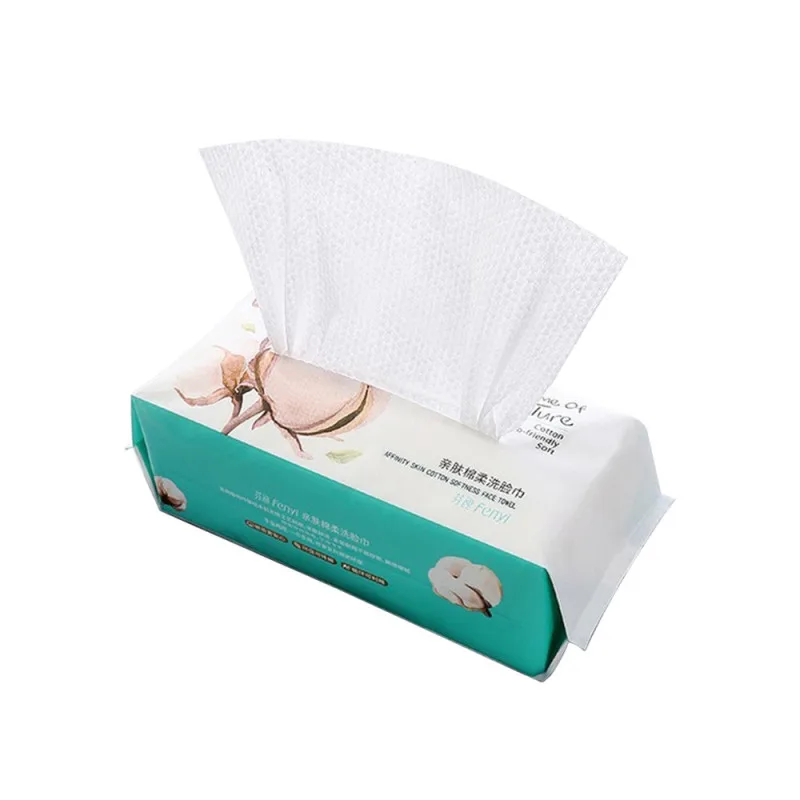 

100Pcs/Pack Soft Cotton Face Towel Disposable Wash Face Towel Pure Cotton Cleansing Cotton Soft Face Wiping Thickened Towel