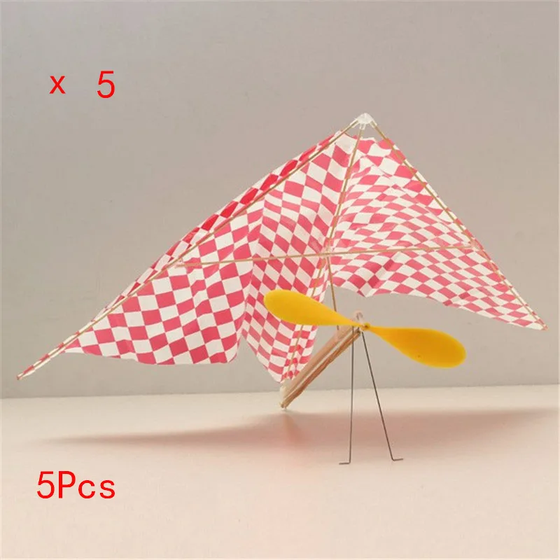 

5*5PCS Rubber Powered Parasol Glider Aircraft Plane Toy DIY Assembly Model Creative Puzzle Educational Kids Toys